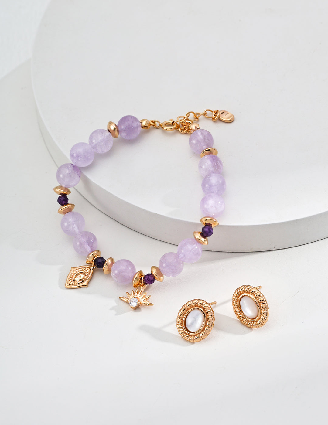 S925 Silver Amethyst Zircon Bracelet