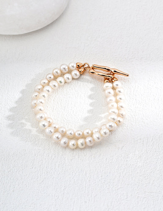 Pearl double-layer bracelet